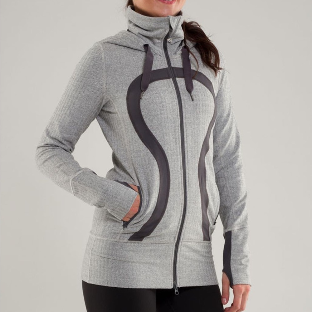 Lululemon Stride Jacket *Brushed
Ghost Heathered Coal Herringbone / Coal